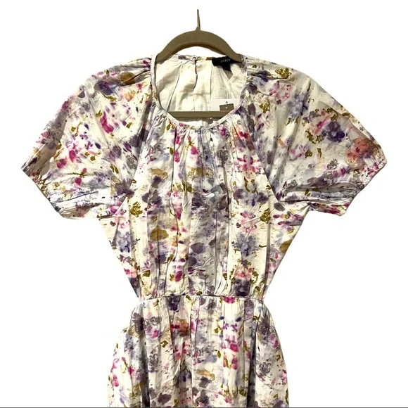 Flora Obscura X J. Crew Side Cutout Dress in Kaleidoscope Floral (8)